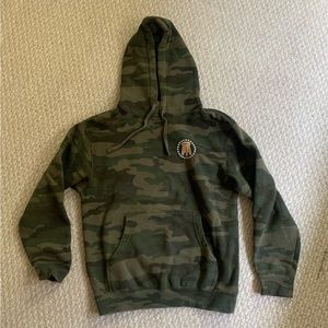 Barstool Sports green camo hoodie